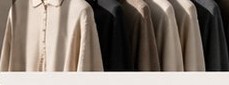 Garment rack with knit apparel