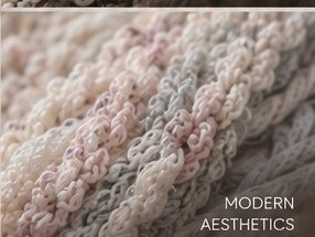 Pink-grey marled yarn (MODERN AESTHETICS)