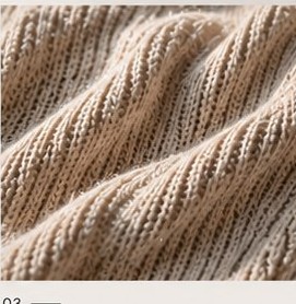 Cable knitted fabric
